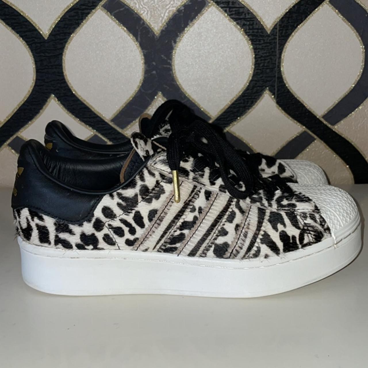 Adidas leopard 2024 print trainers