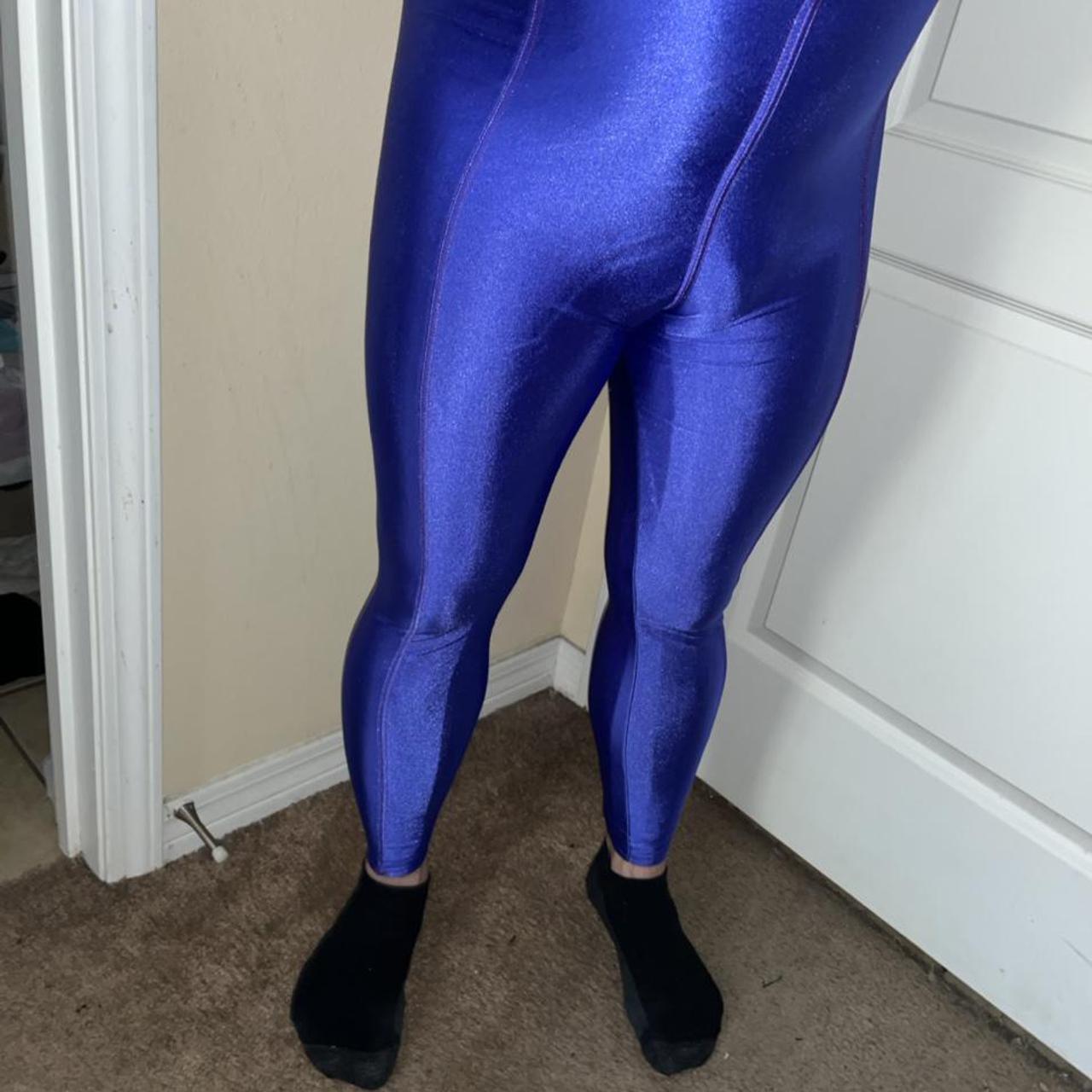 Super shiny leggings in a size small. These will - Depop