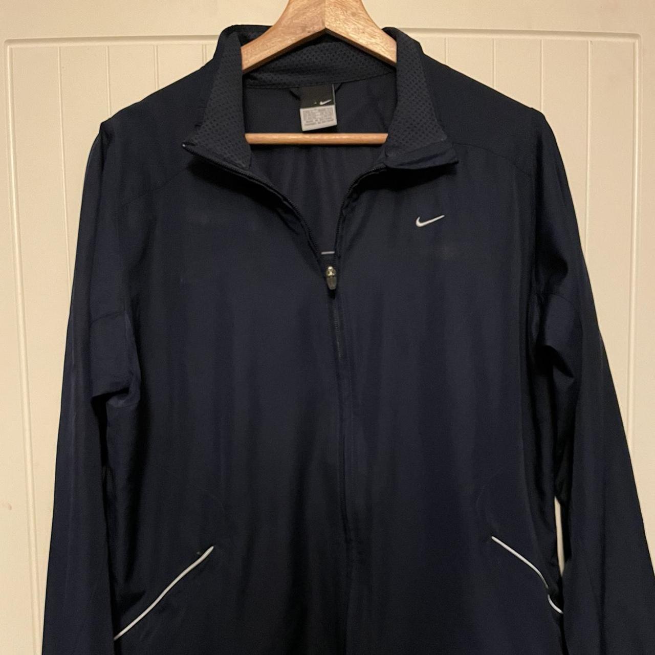 Vintage navy blue Nike jacket (wind breaker) Size... Depop