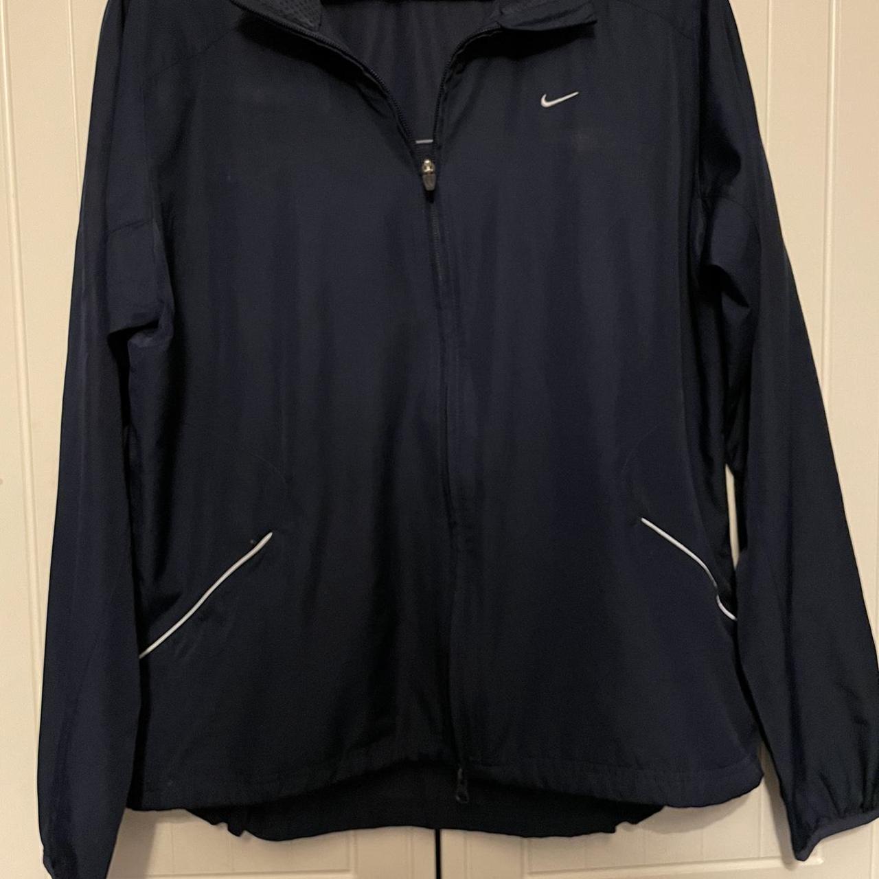 Vintage navy blue Nike jacket (wind breaker) Size... Depop