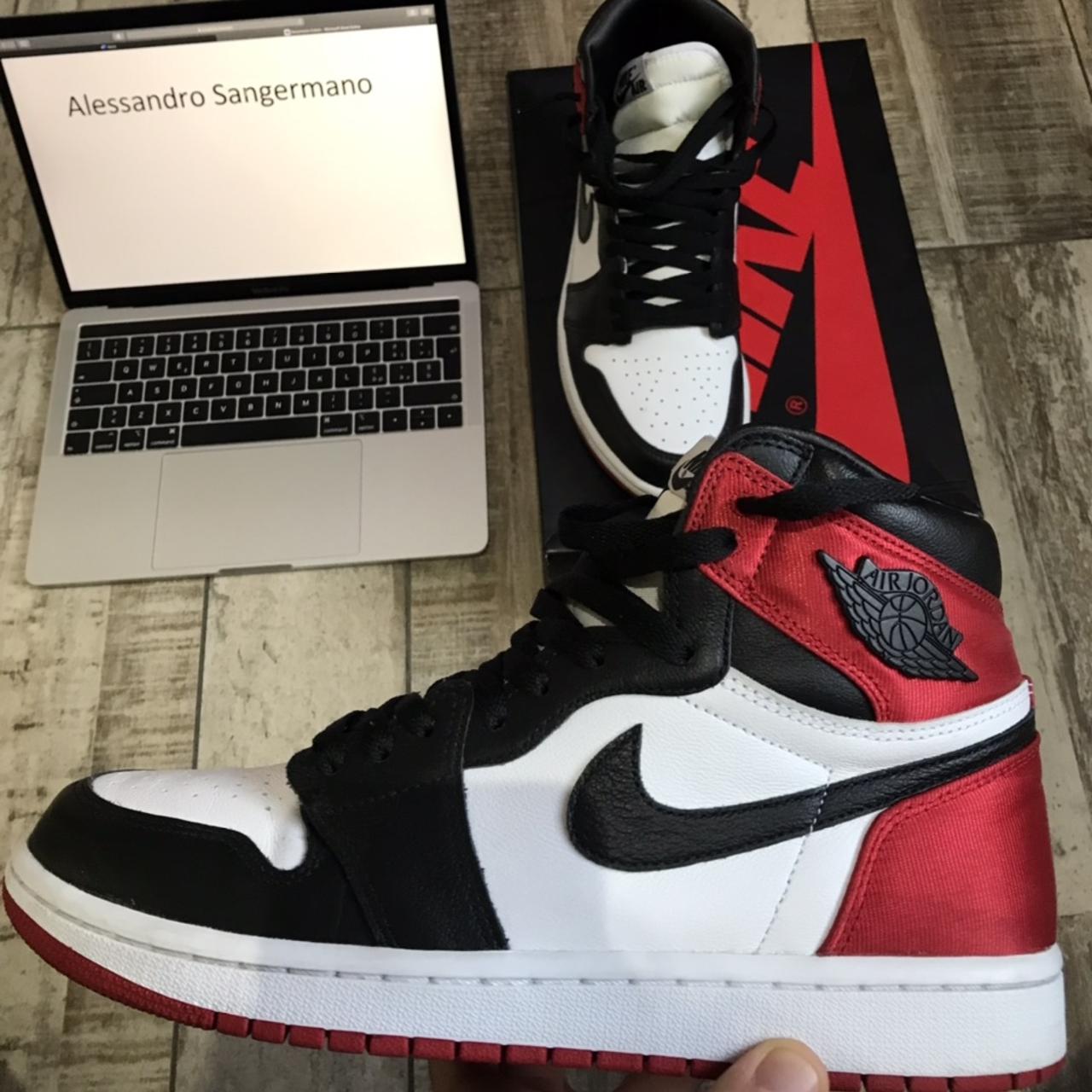 J1 black outlet toe satin