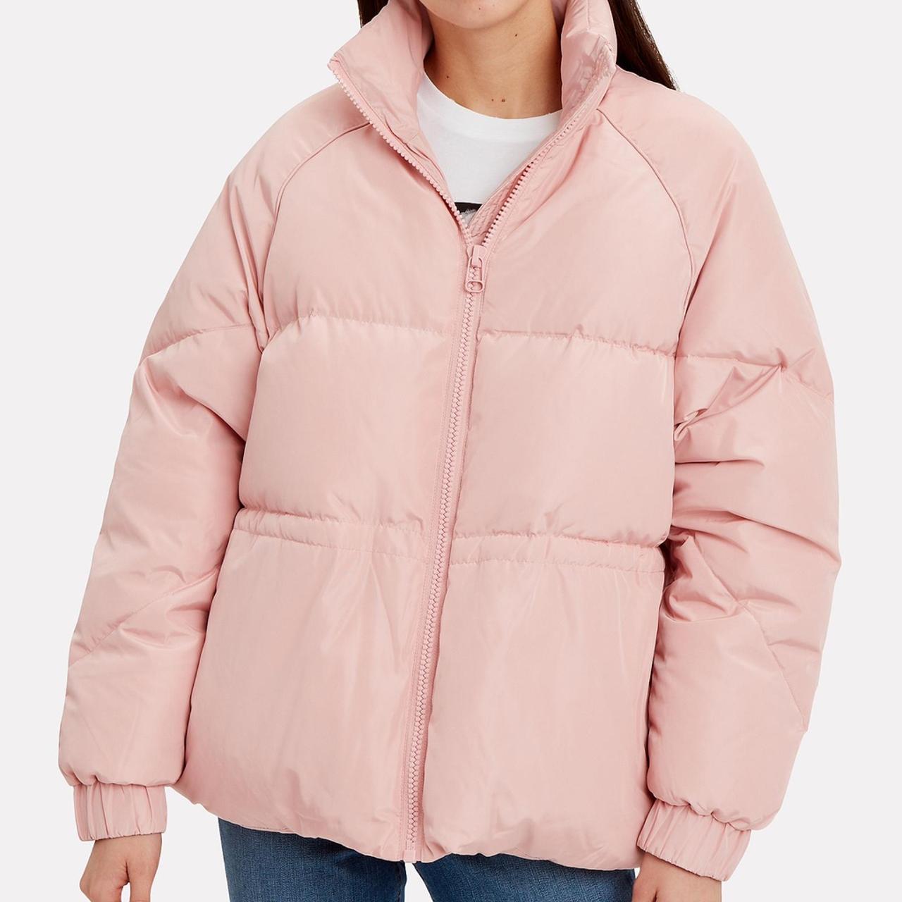 Ganni Whitman pink puffer jacket size S-M