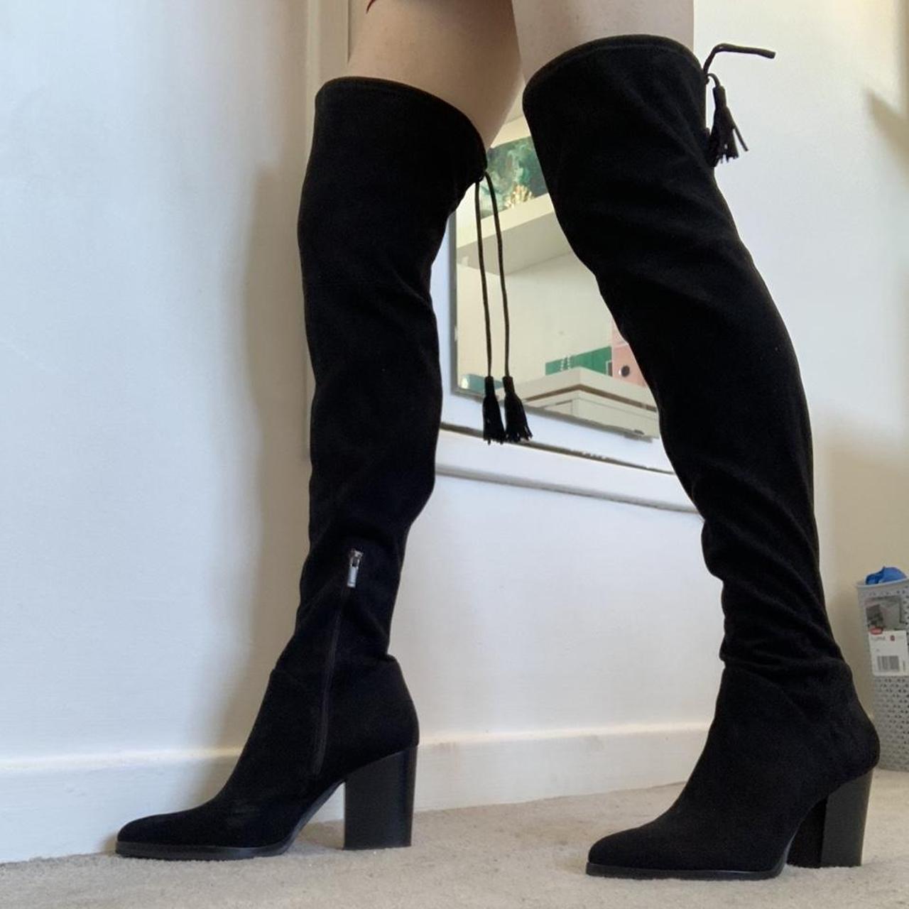 Marc fisher black 2025 knee high boots