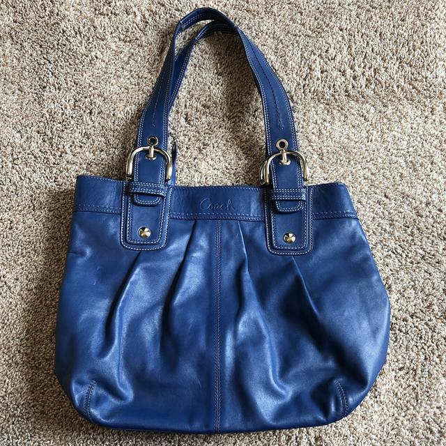 Royal blue discount coach bag