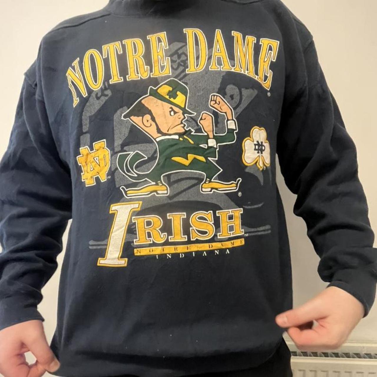 notre dame vintage sweatshirt