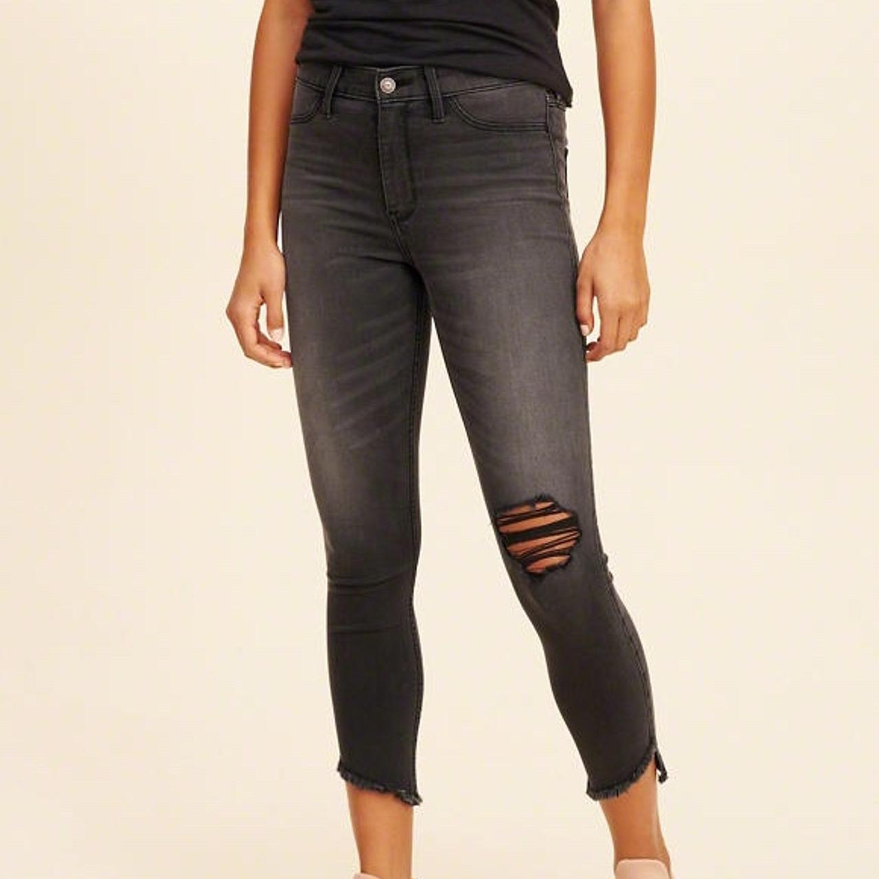 Hollister best sale cropped jeans