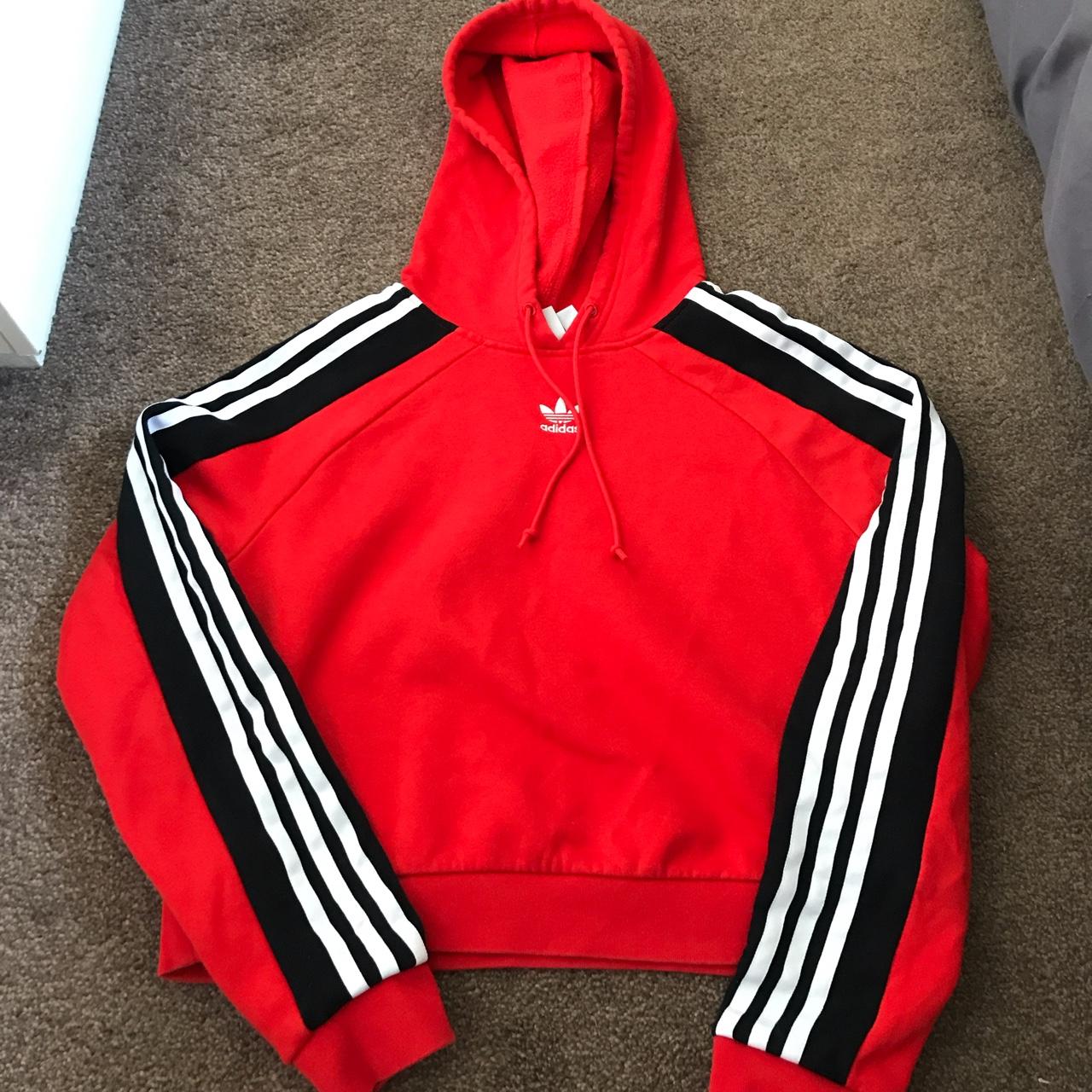Women Adidas jumper Worn twice Size 6 Sold as... Depop