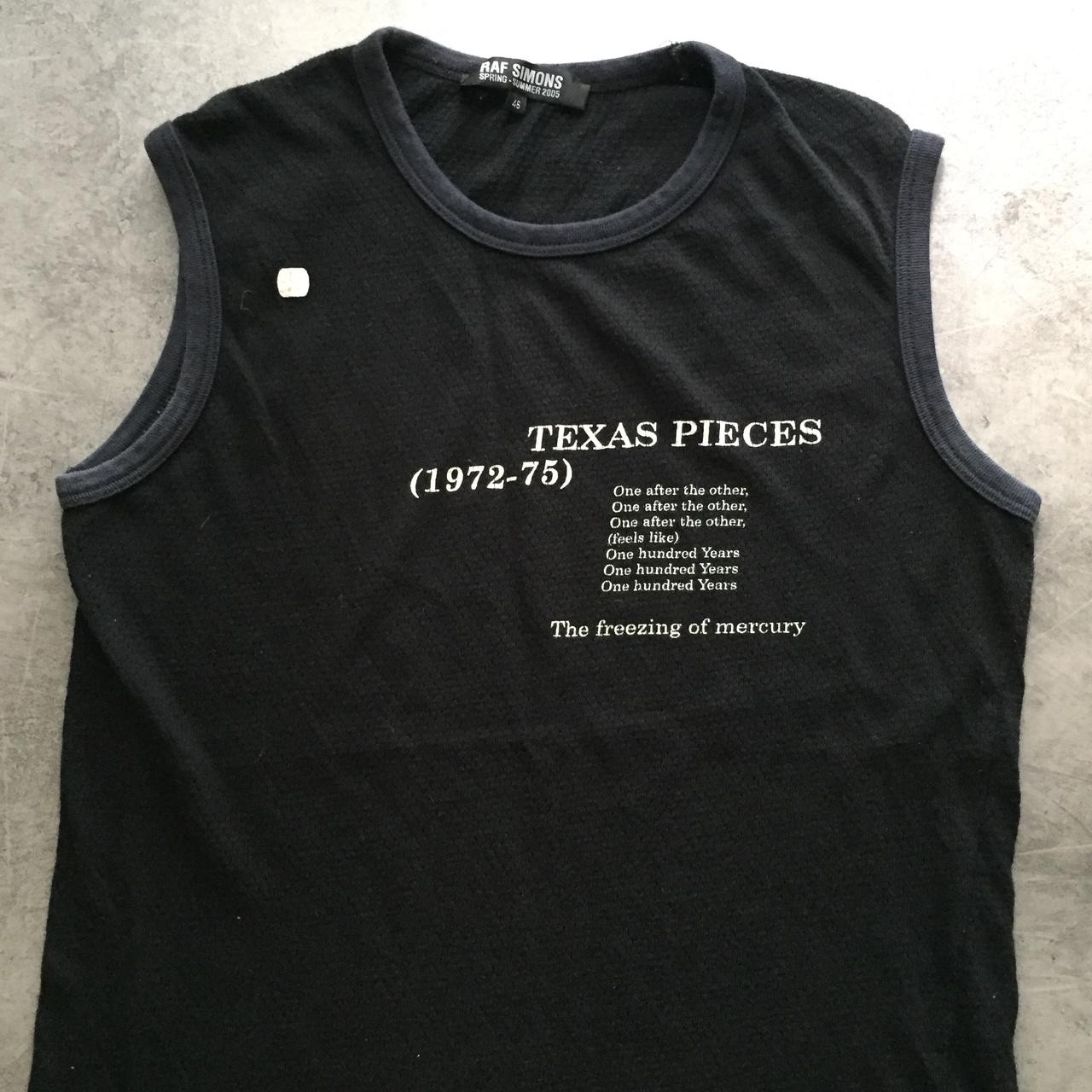 ラフシモンズ 2005 ノースリーブ TEXAS PIECES - トップス