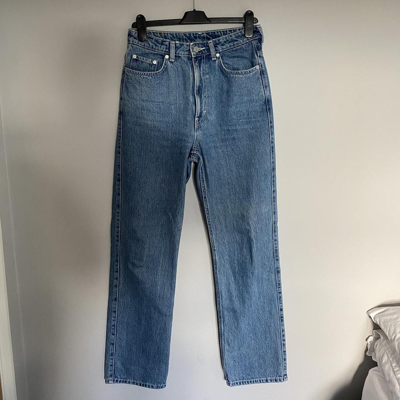 WEEKDAY rowe extra high straight jeans 28/32 worn a... - Depop