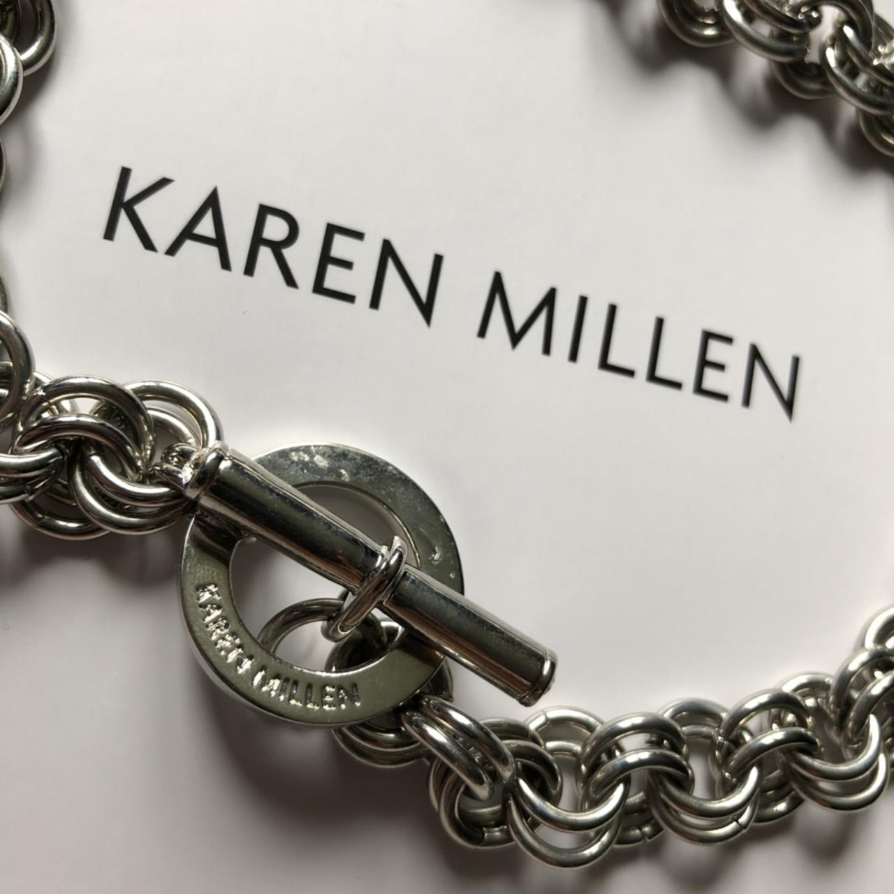 Gold Plated Statement Pearl Detail Necklace | Karen Millen
