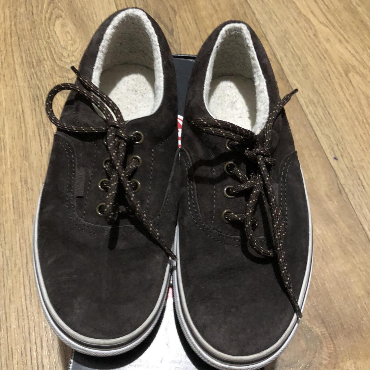 Tan suede hotsell fleece vans