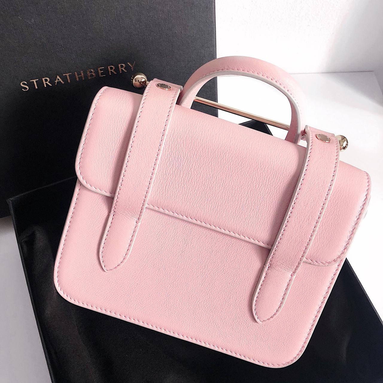 Strathberry - AVAILABLE NOW! The MC Midi in Dusky Pink as