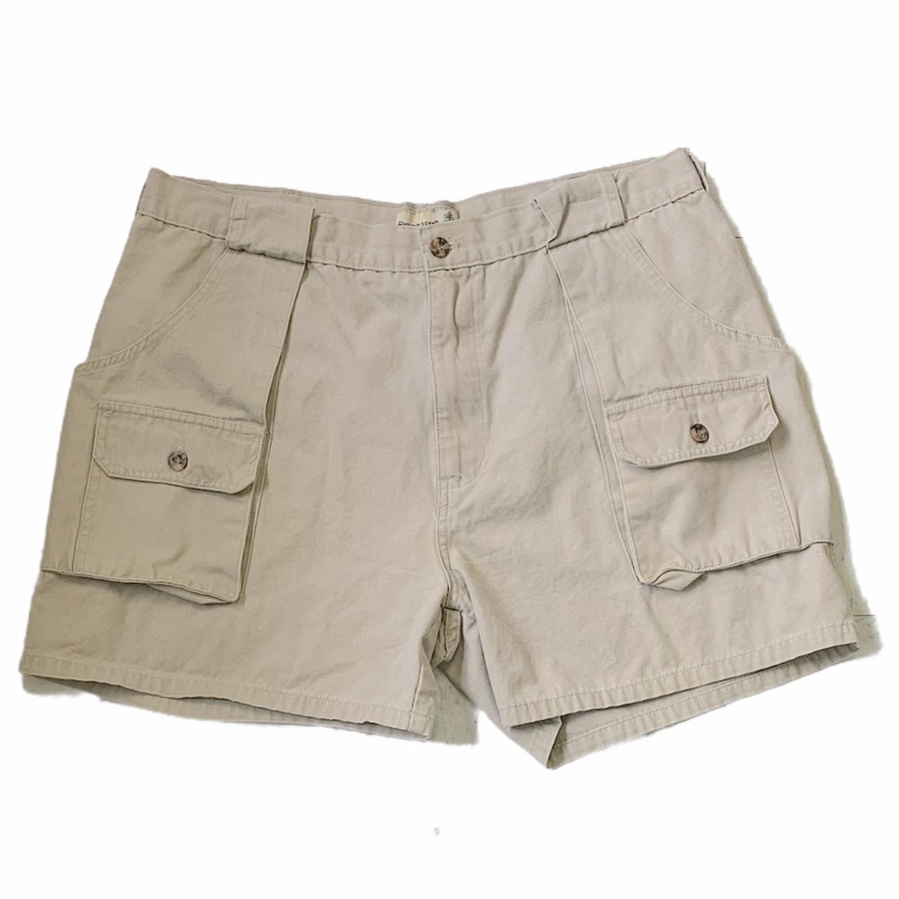 American Vintage Women's Tan and Khaki Shorts | Depop