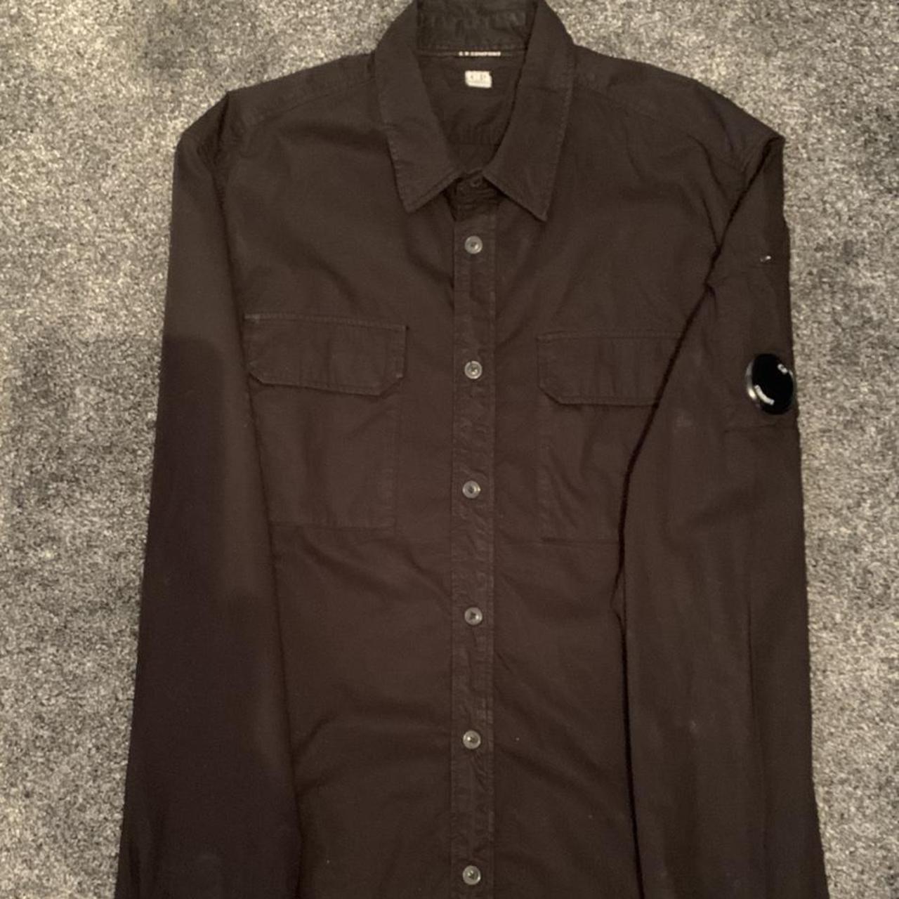 cp company black overshirt