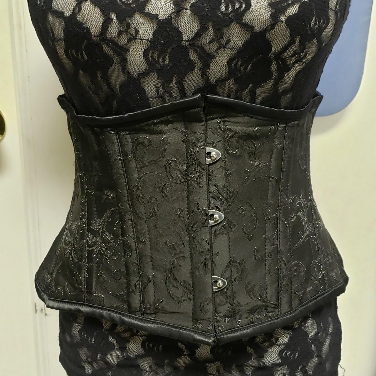 #corset #waspie #draculaclothing #black #gothic size... - Depop