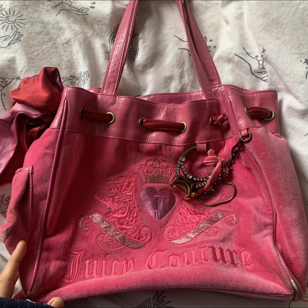 WANT SOLD Pink vintage juicy couture shoulder bag... - Depop
