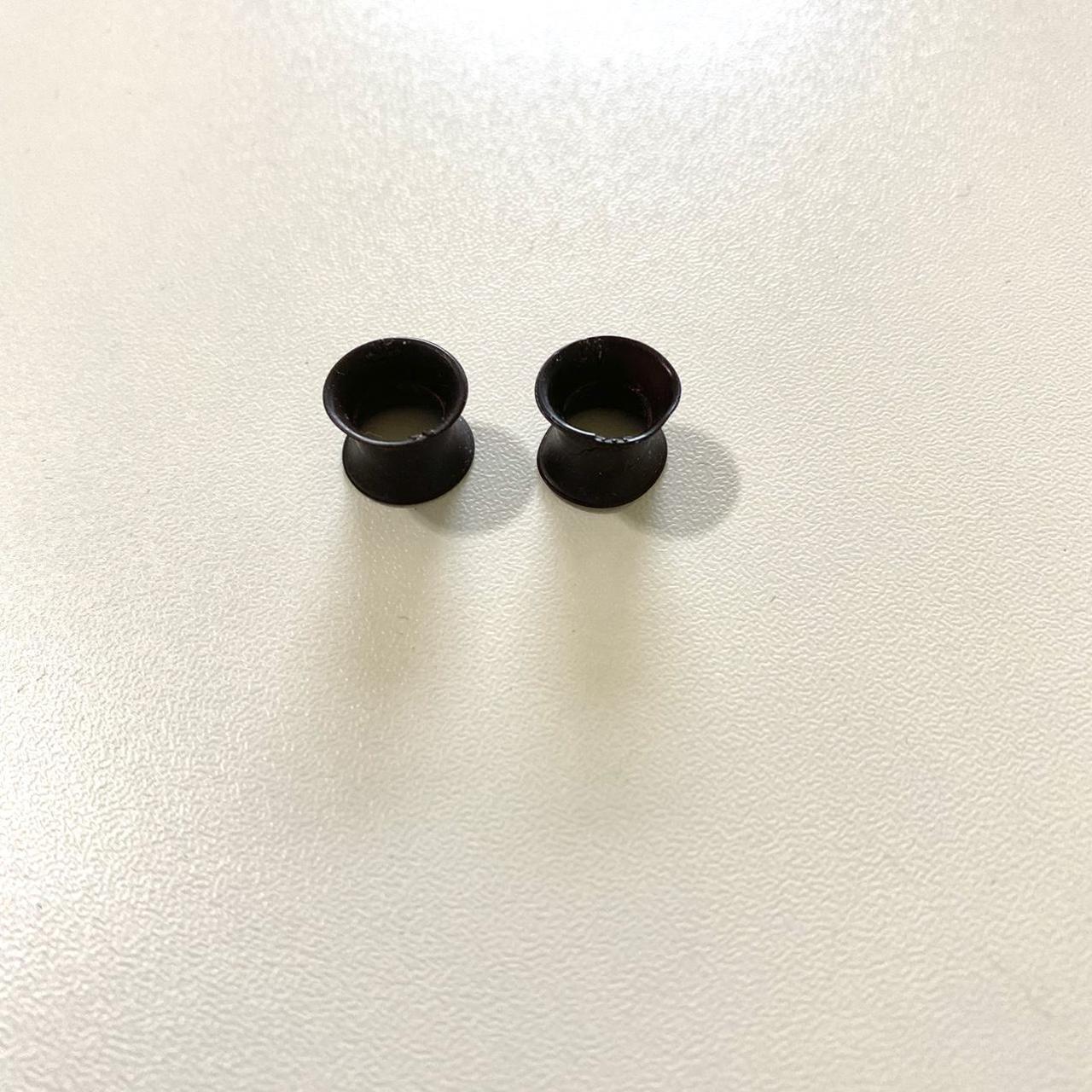 Kaos soft wear silicone gauge plug earrings black 0g... Depop