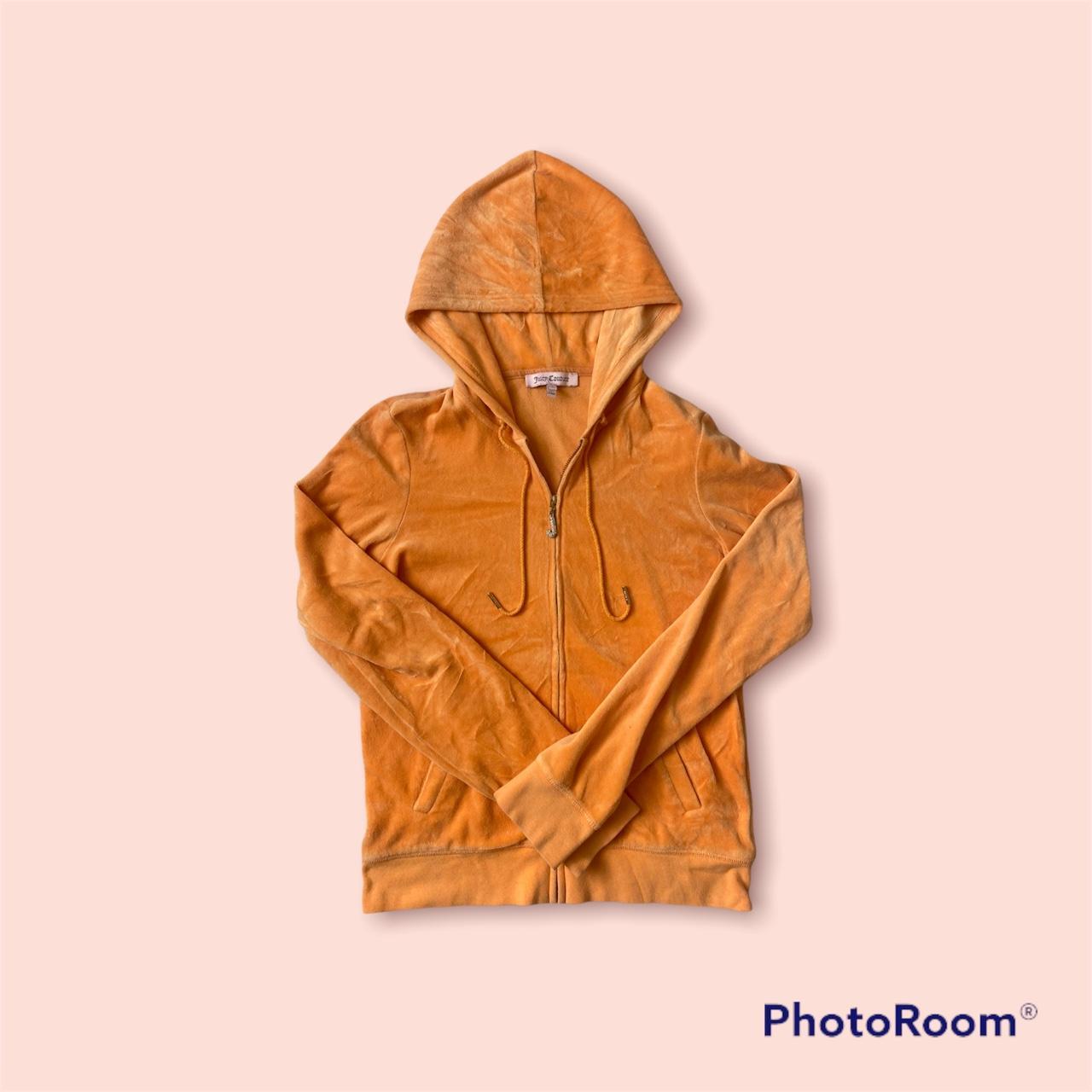 Orange on sale velvet hoodie