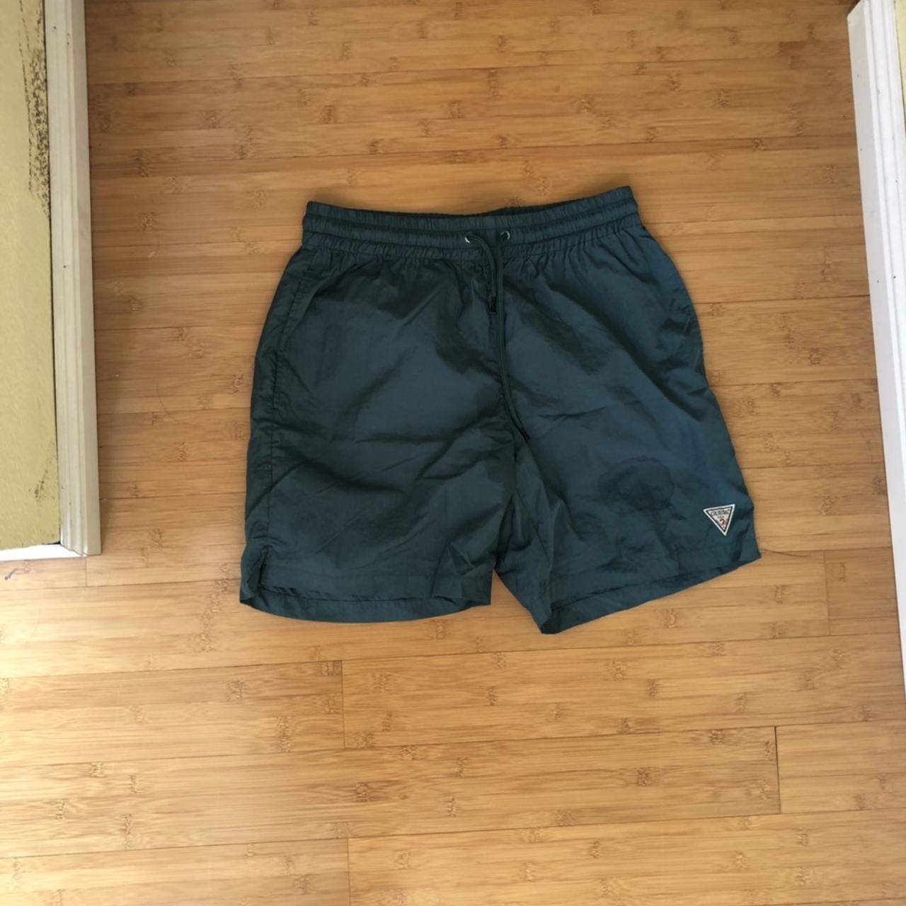 green guess shorts