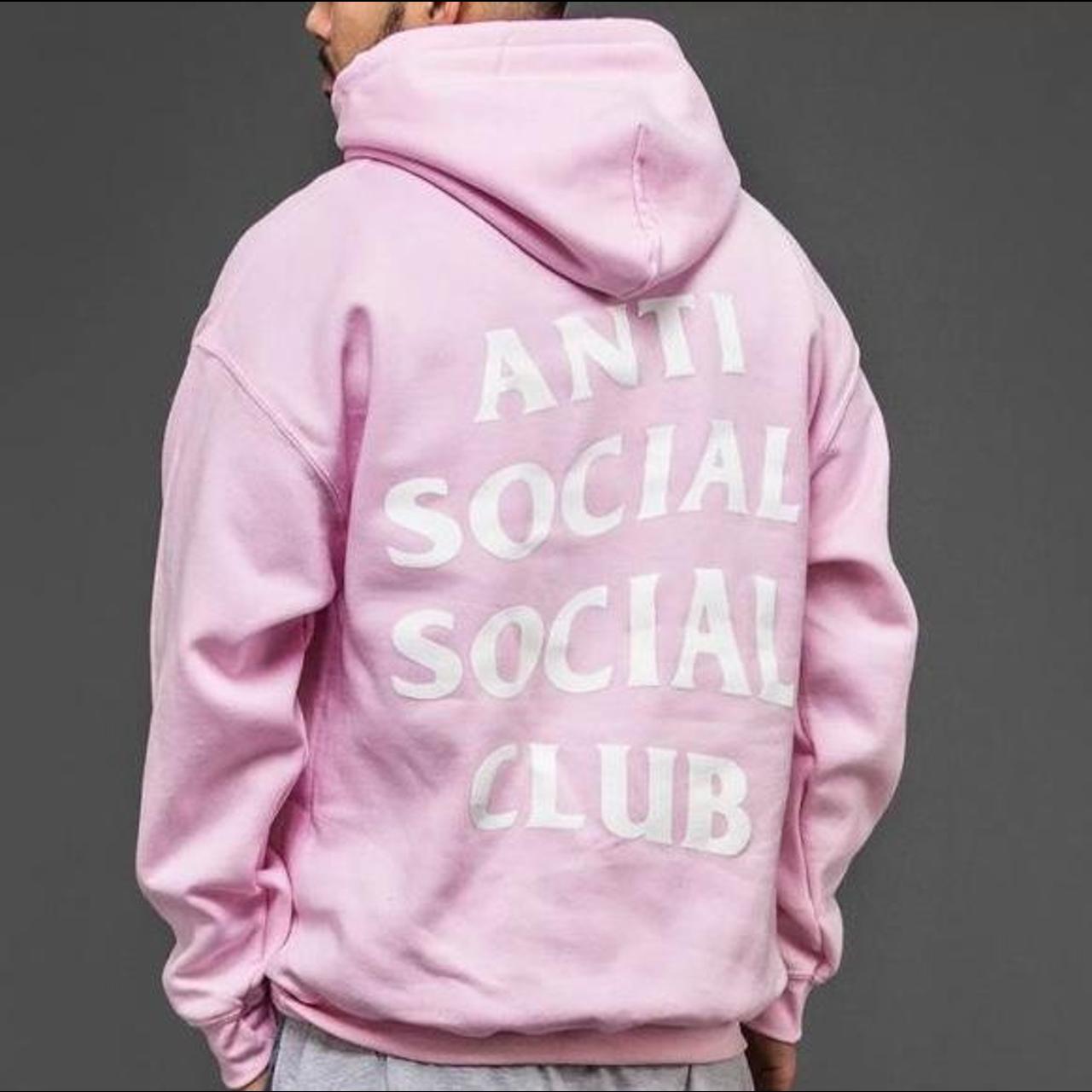 Anti Social Social Club Men's Pink Hoodie (2)