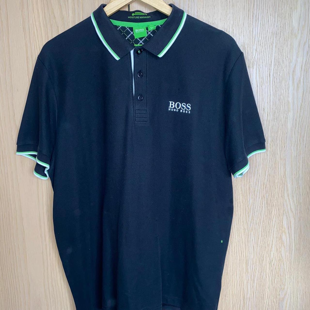 Hugo Boss Polo Black In great condition.... - Depop