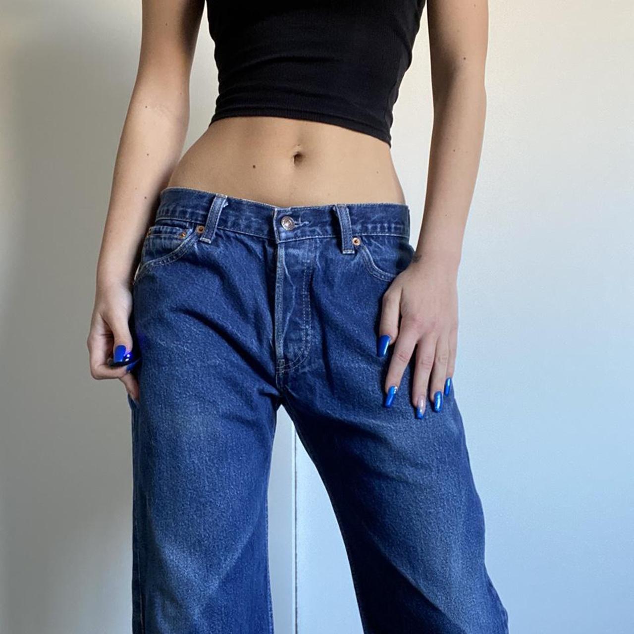 Vintage 00’s yk2 Levi’s low waisted baggy bootcut... - Depop