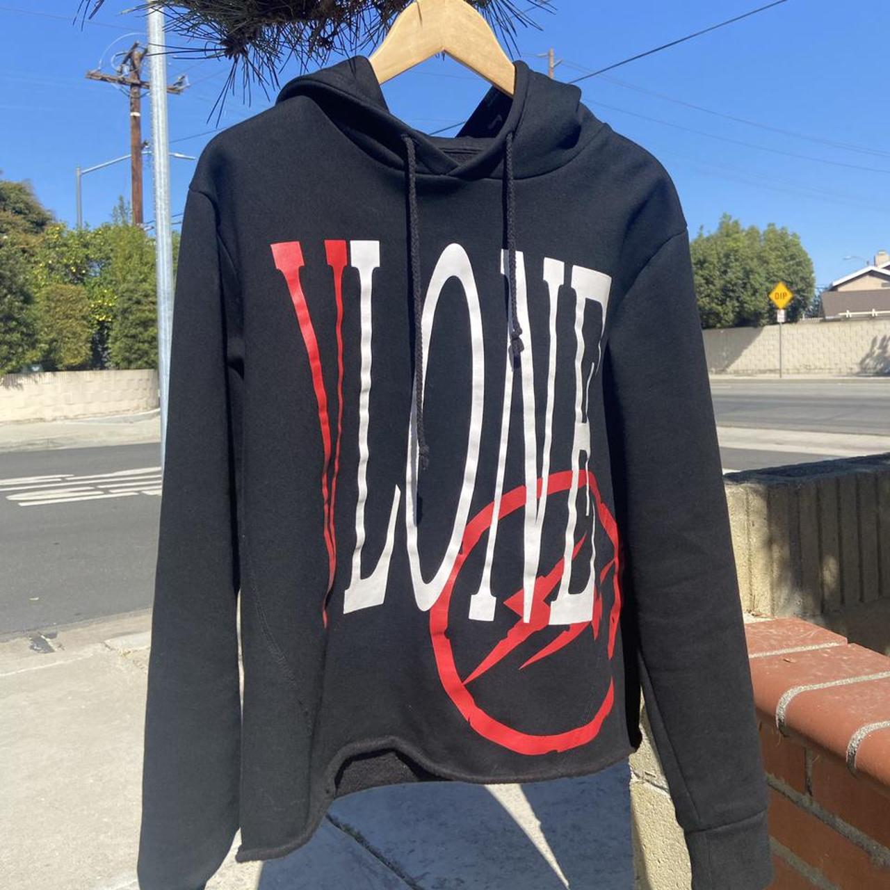 Vlone X Fragment reversible hoodie size M - Depop