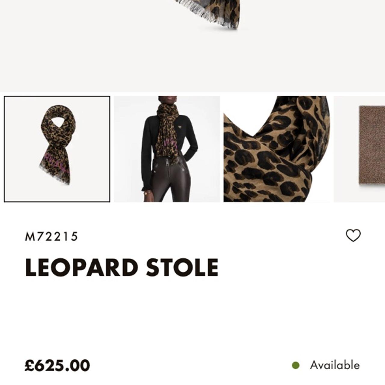 Louis Vuitton Leopard Print Scarf - Farfetch