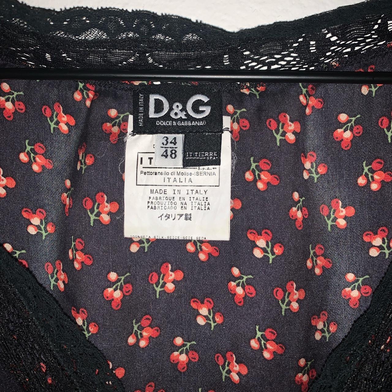 Dolce & Gabbana 🍒 Blouse with black lace... - Depop