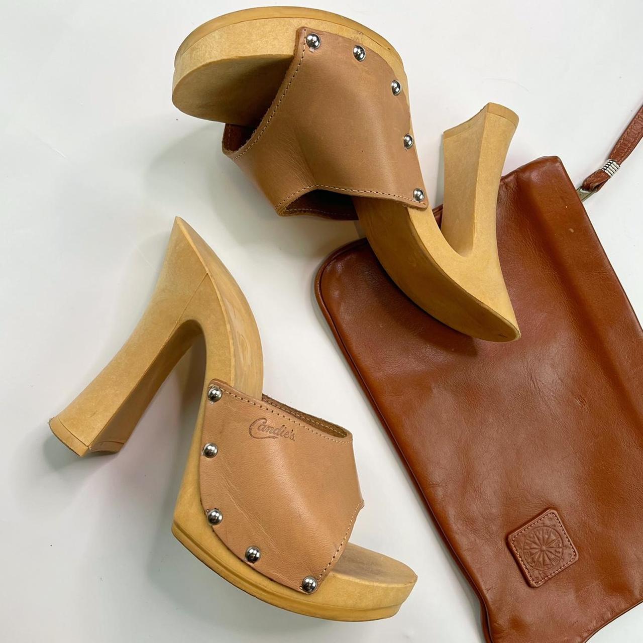 vintage candies shoes wooden heels