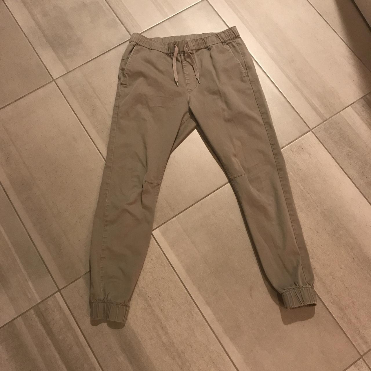 BULLHEAD DENIM CO KHAKI JOGGERS Size: Men's Depop