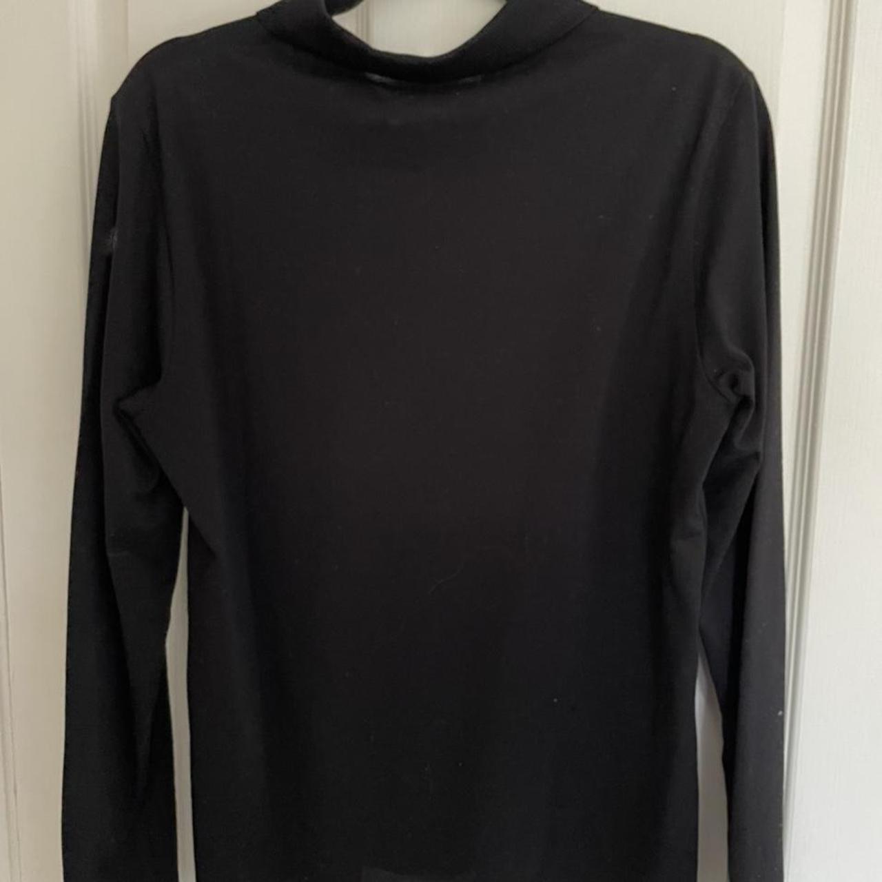 Mens Reiss long sleeve, black quarter zip shirt XS... - Depop