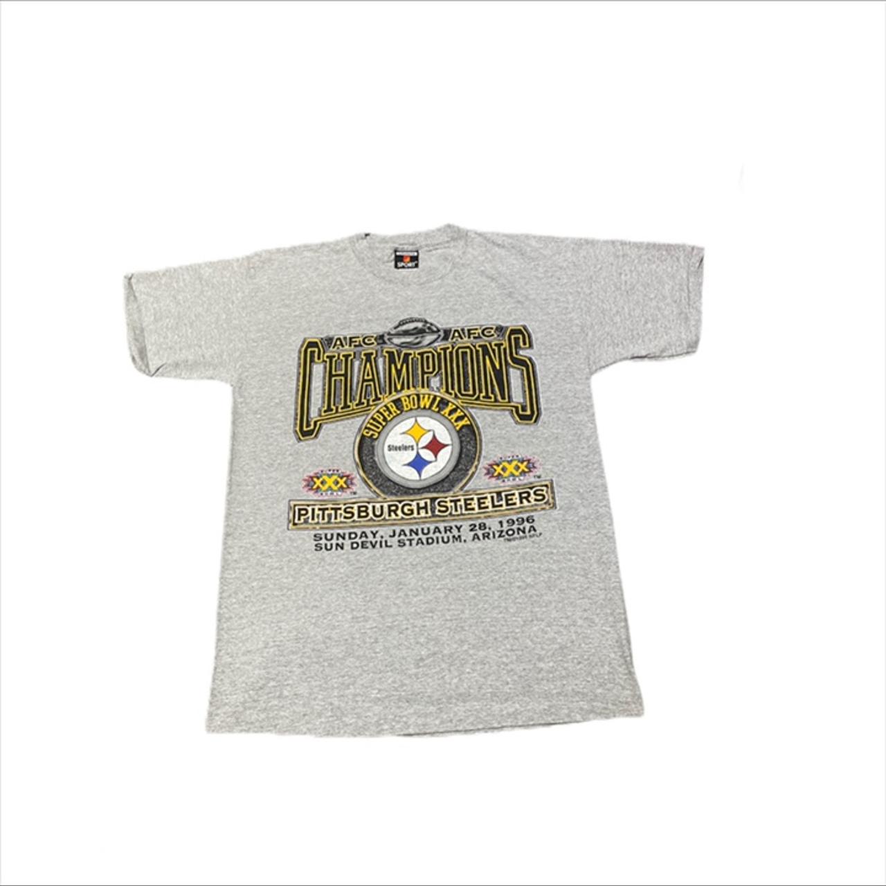 Steelers AFC championship T shirt 1995 Size large Depop