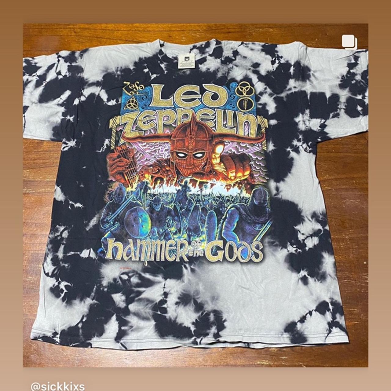 Vintage Led Zeppelin Hammer of the Gods 90s Graphic... - Depop