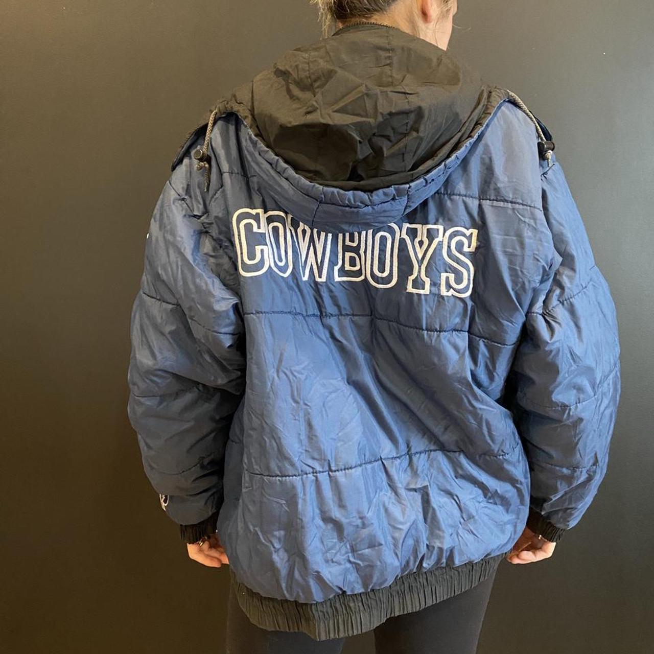 Vintage Dallas Cowboys NFL Leather Jacket Size 2x - Depop