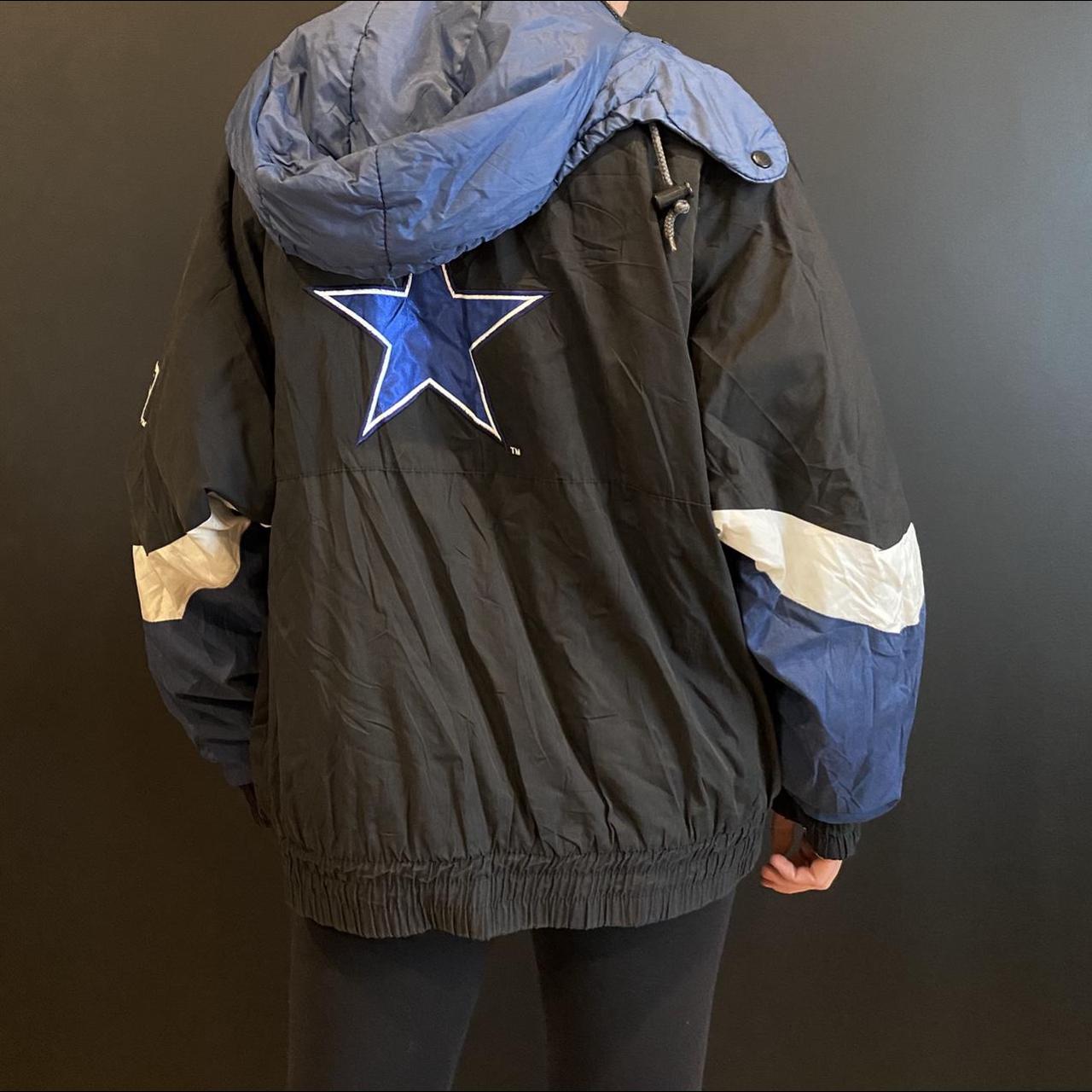 Vintage Dallas Cowboys puffer jacket. Full zip and - Depop