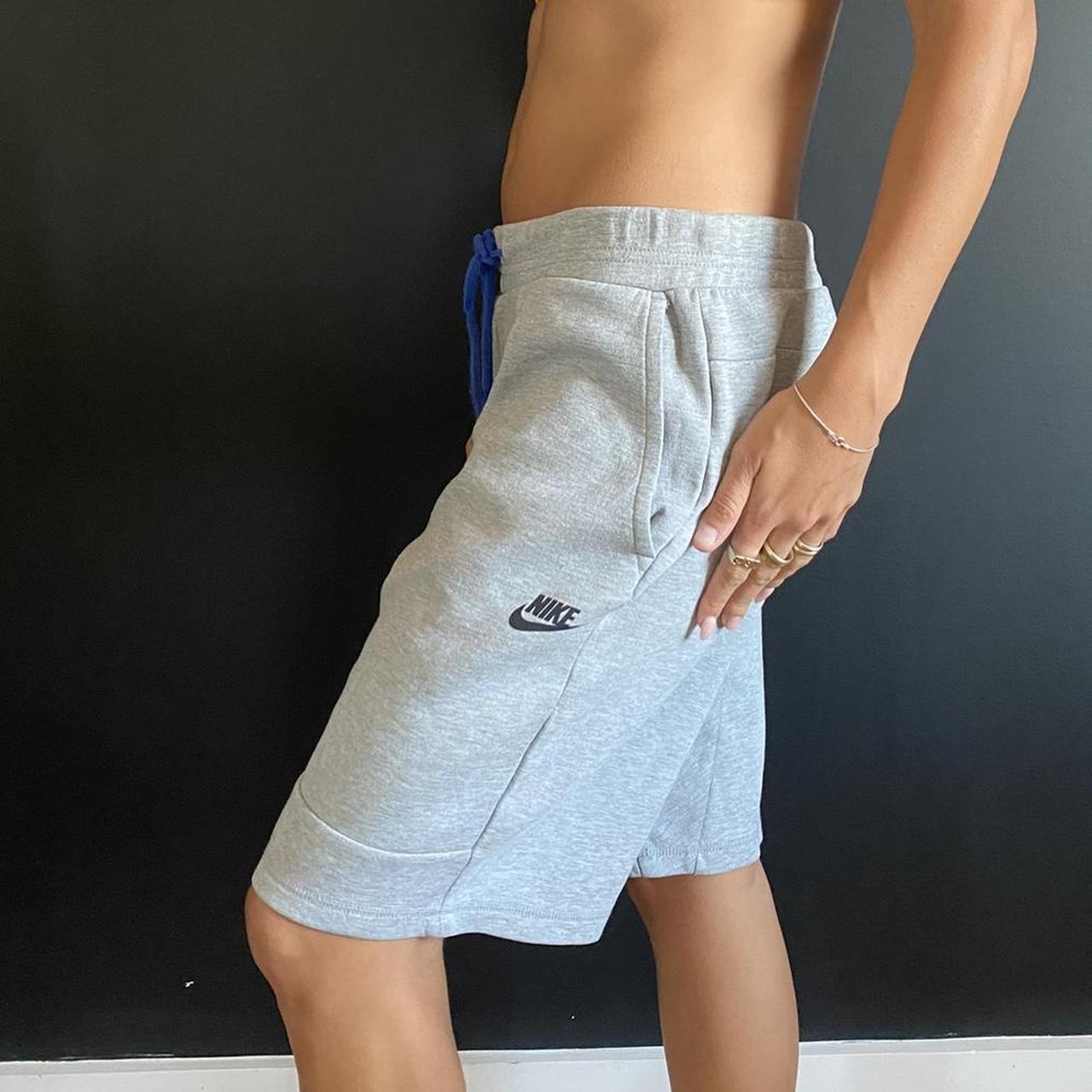 Nike sweat shorts. Gray Nike long line sweat shorts.... Depop