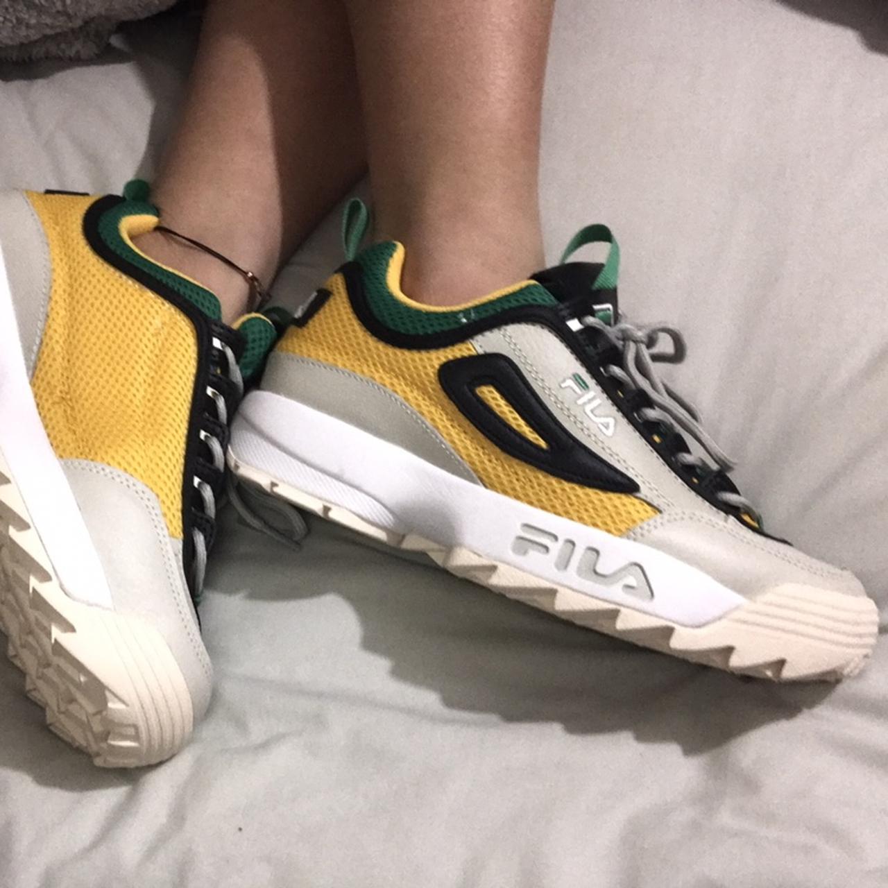 Fila disruptor clearance green and yellow