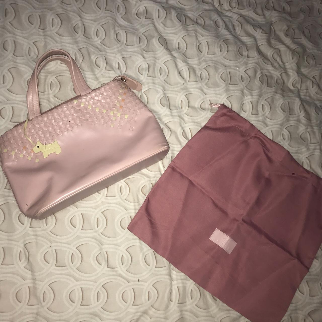 Radley Women's Pink and Cream Bag Depop