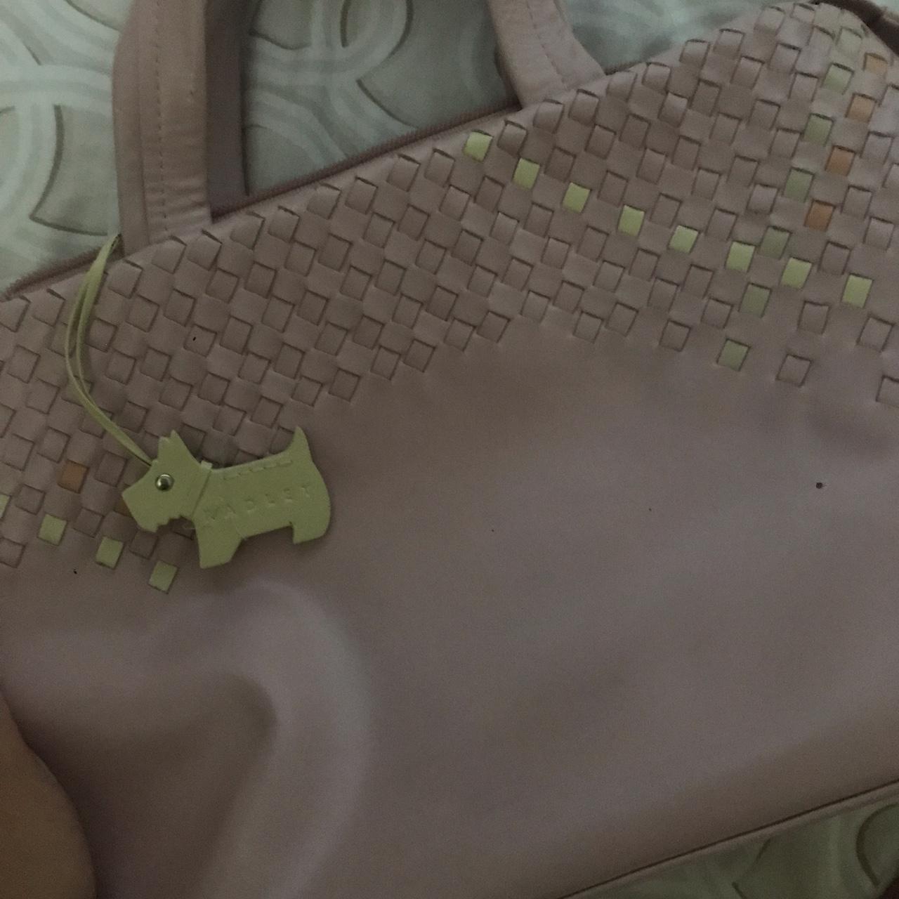 Radley Women's Pink and Cream Bag Depop