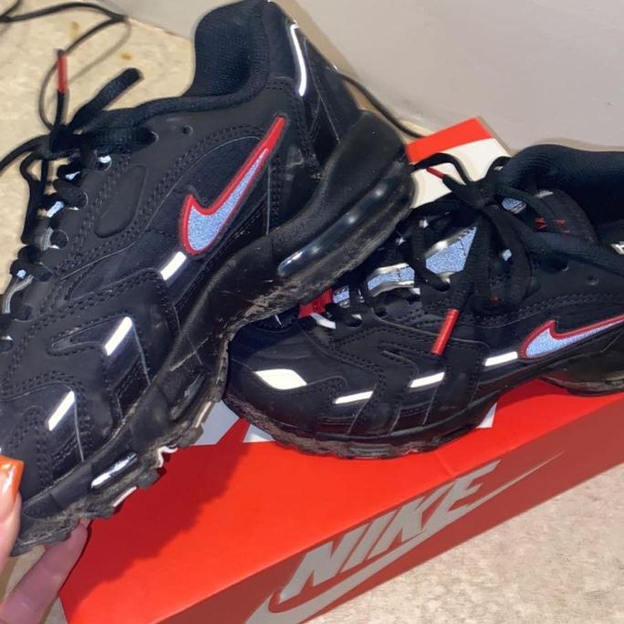 air max 96 ii black red