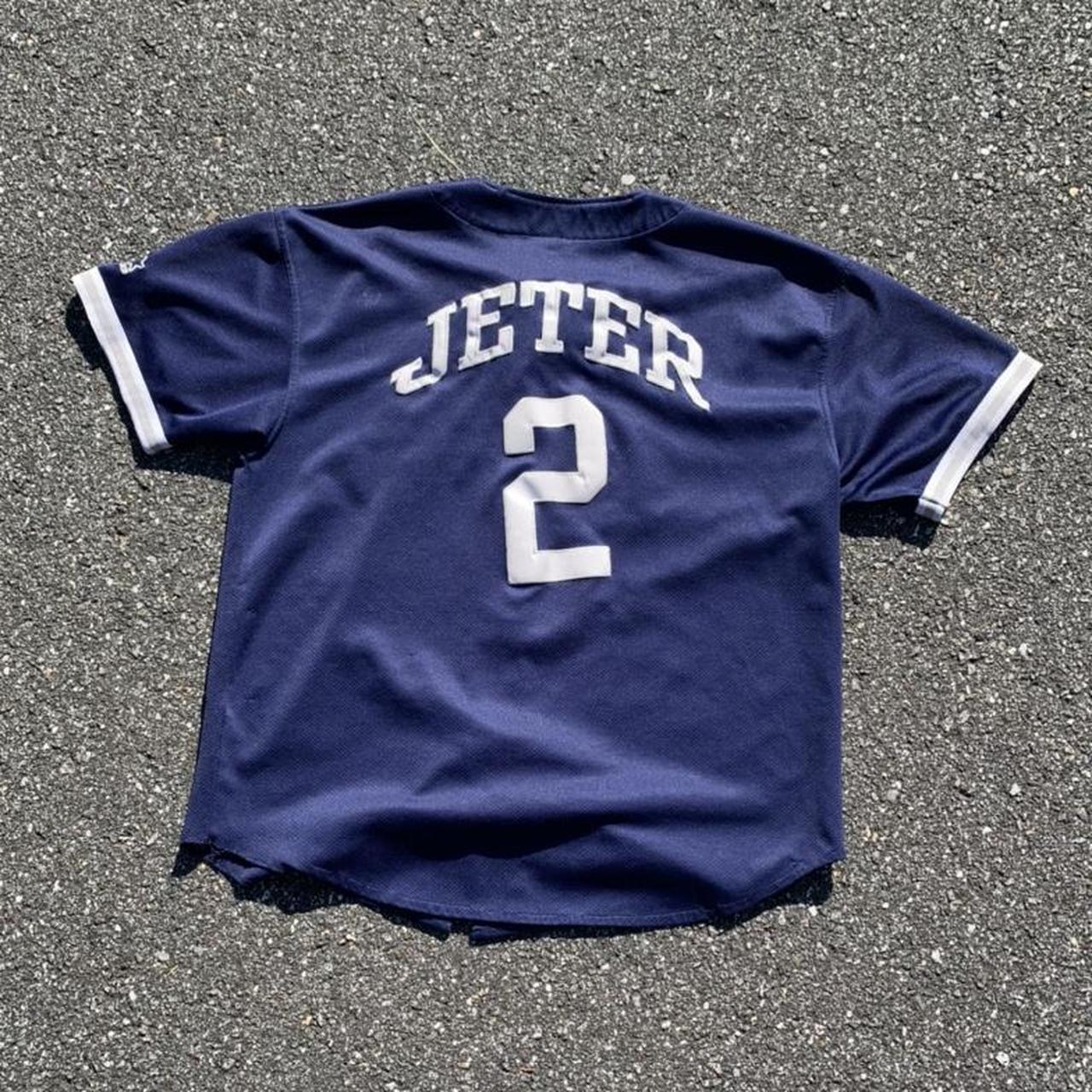 VTG 2001 New York Yankees Derek Jeter MLB Jersey - Depop