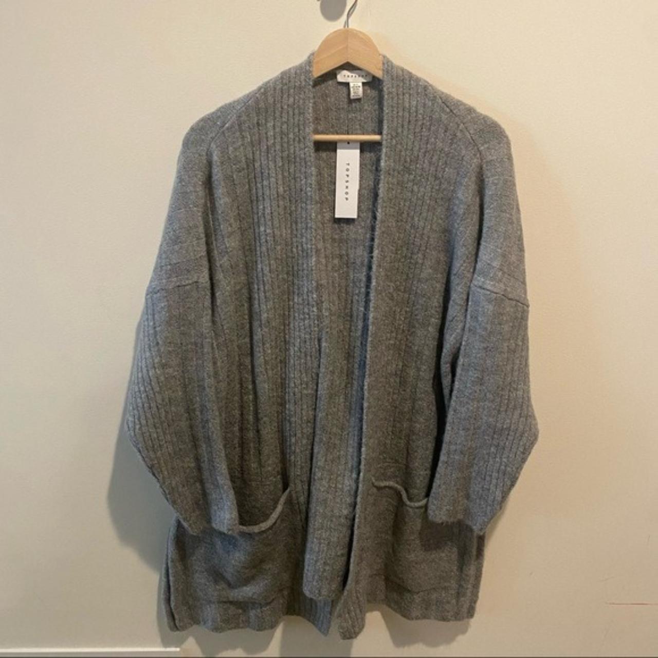 Long open clearance front cardi topshop