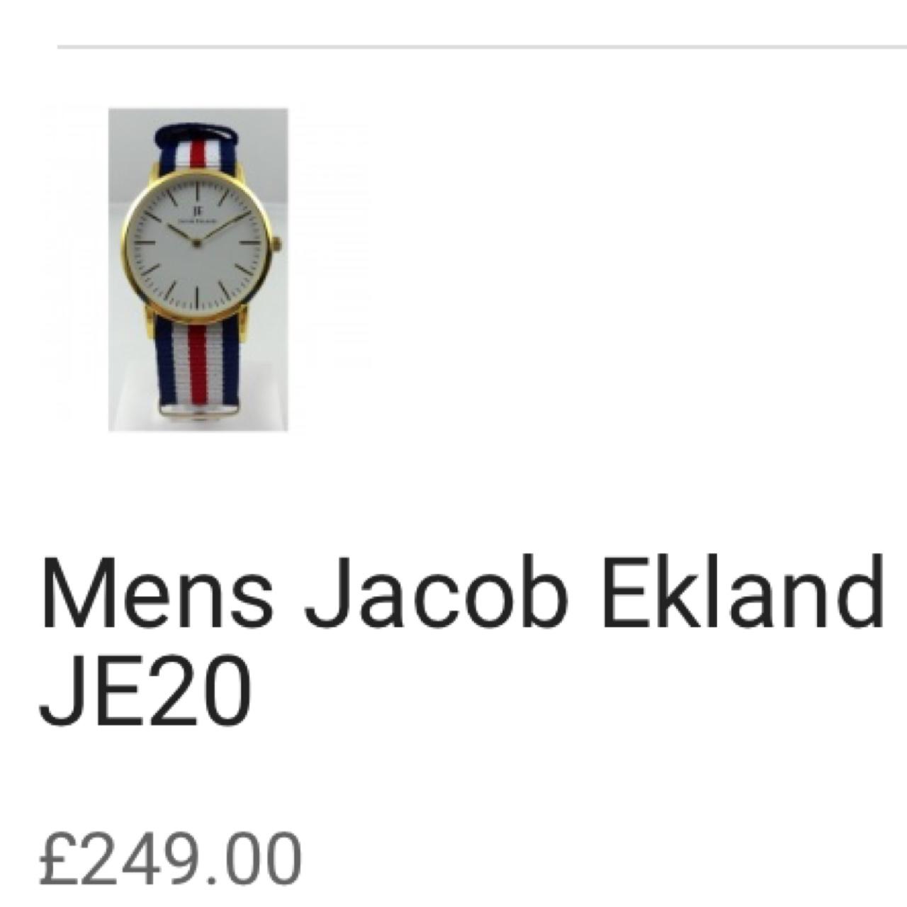 Jacob ekland watch sale