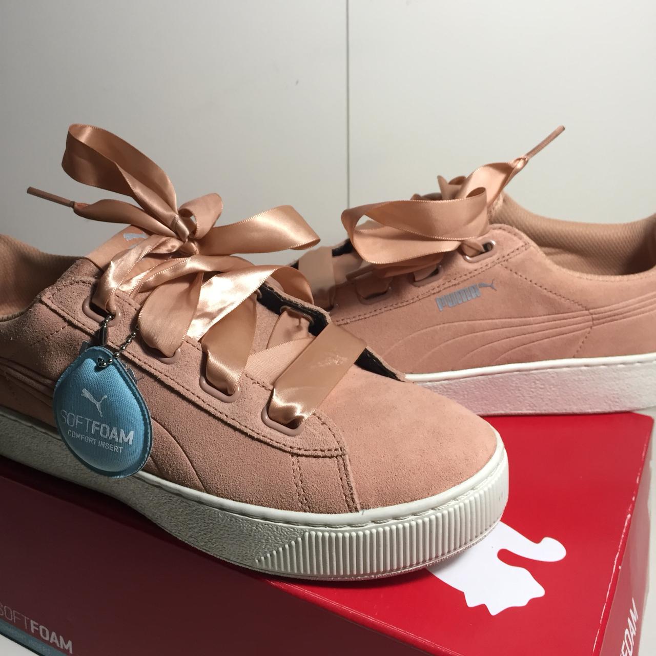 Puma ribbon shoes best sale