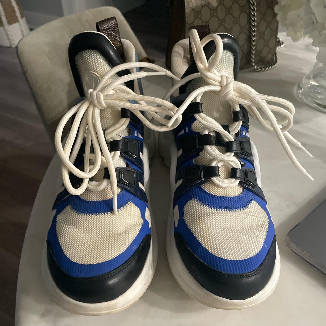 Authentic LV sneakers are in excellent condition. - Depop