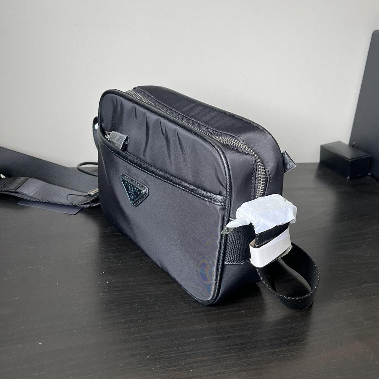 Black nylon messenger bag Never worn Brand... Depop