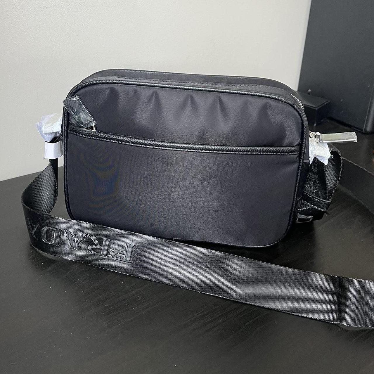 Black nylon messenger bag Never worn Brand... Depop
