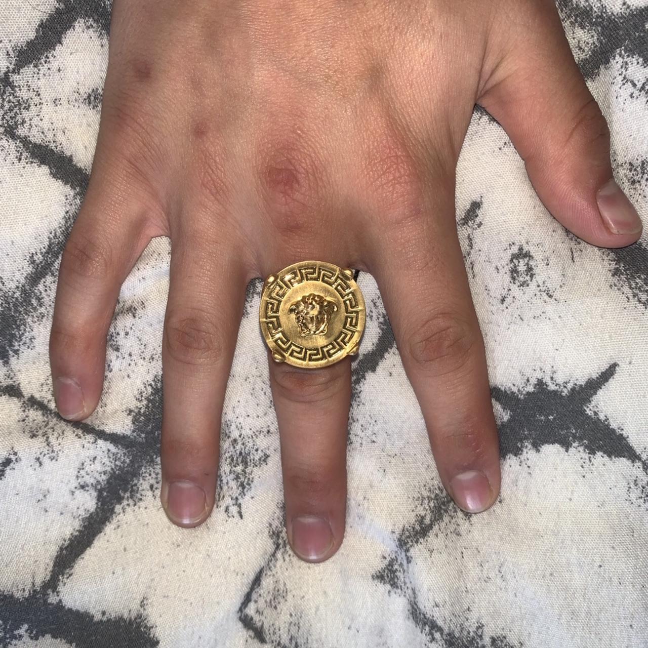 Versace mens pinky on sale ring