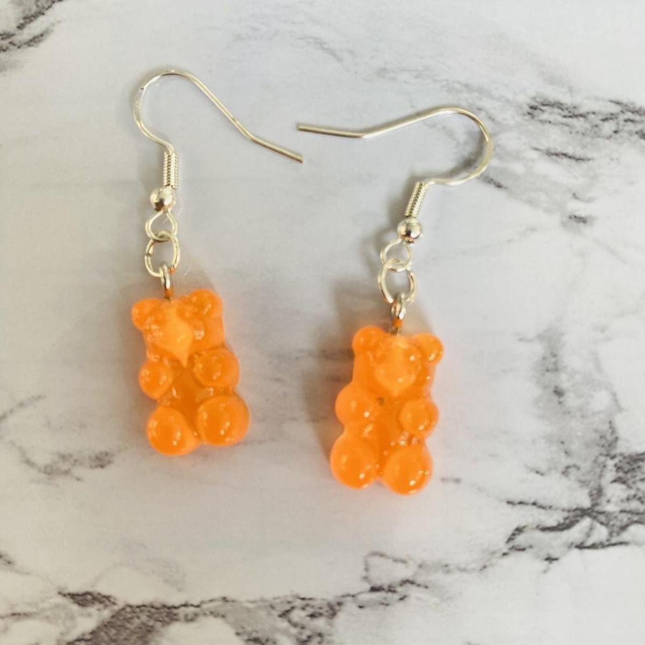 Handmade Gummy Bear Sterling Silver Earrings Depop